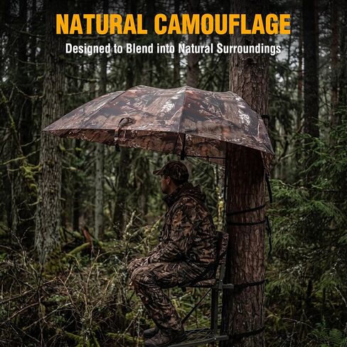 FLISSA 55" Tree Stand Umbrella, Camo Hunting Umbrella for Deer Stand in Kuwait