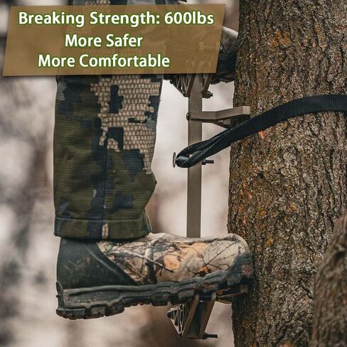 Huntury Climbing Stick Straps, Tree Stand Strap, Climbing Steps Replacement Strap, Climbing Stick Attachment, Quick, Easy and Quiet to Install, Treestand Accessessories For Hunting in Kuwait