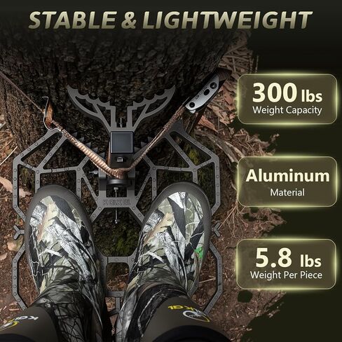 Kalkal Complete Tree Saddle Hunting System,Hunting Saddle Kit with Platform in Kuwait