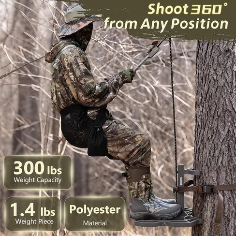 Kalkal Complete Tree Saddle Hunting System,Hunting Saddle Kit with Platform in Kuwait
