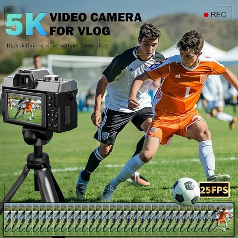 True 5K 64MP Digital Camera for Photography(Silver) in Kuwait