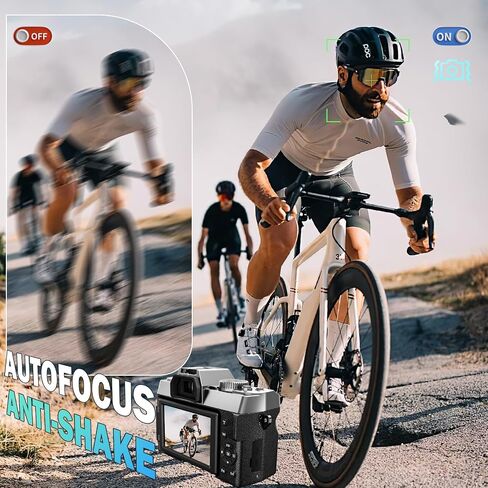 True 5K 64MP Digital Camera for Photography(Silver) in Kuwait