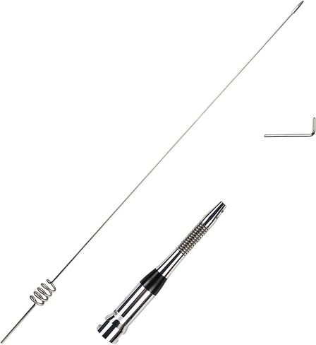 Dual Band Mobile Antenna 70cm 2meter VHF/UHF (144 / 430MHz) Stainless Steel Aerial PL-259 (UHF-Male) Connector for Repeater Ham Mobile Radio Transceiver in Kuwait