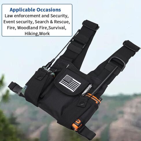 Radio Chest Harness Shoulder Holster Chest Front Pack Pouch in Kuwait