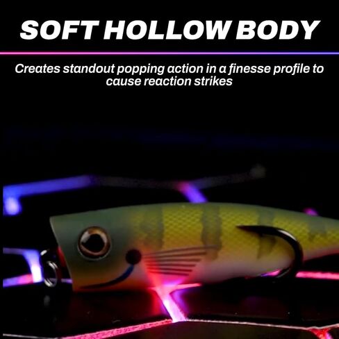 SNAG Proof Zoo Pop Topwater Lure | Weedless Design for Bass Fishing | Dark Gill, 3/8 oz. in Kuwait