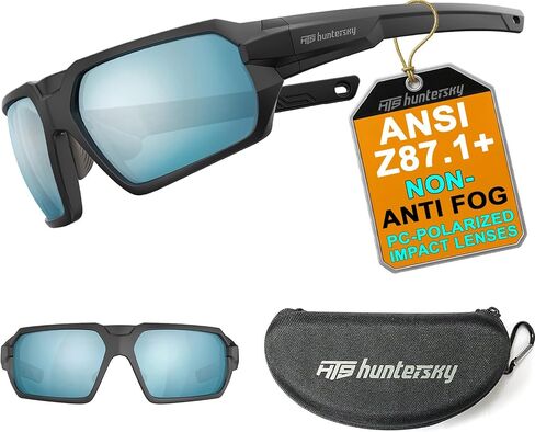 HTS HUNTERSKY Ballistic Tactical ANSI Z87.1+ Impact Protection Anti Fog Shooting Glasses Military Grade Airsoft Range in Kuwait