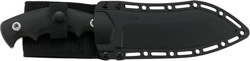 CRKT Catchall Outdoor Survival Fixed Blade Knife with Sheath: Stainless Steel Plain Edge Blade, Glass-Reinforced Nylon w/Rubber Overlay Handle, 2866 in Kuwait