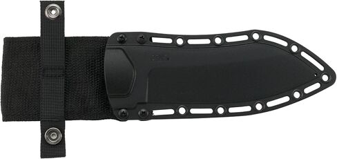 CRKT Catchall Outdoor Survival Fixed Blade Knife with Sheath: Stainless Steel Plain Edge Blade, Glass-Reinforced Nylon w/Rubber Overlay Handle, 2866 in Kuwait