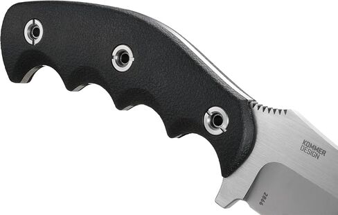CRKT Catchall Outdoor Survival Fixed Blade Knife with Sheath: Stainless Steel Plain Edge Blade, Glass-Reinforced Nylon w/Rubber Overlay Handle, 2866 in Kuwait