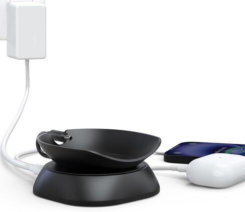 HomeMount Stand for Spot, iPhone & Earbuds with USB Ports, White in Kuwait