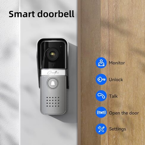 TMEZON Wired Video Intercom System,7 Inches Video Doorbell Camera with Monitor, Wired Video Door Phone Support Unlock, Monitoring, Intercom for Villa Home Office Apartment 500TVL(NTSC US Standard) in Kuwait