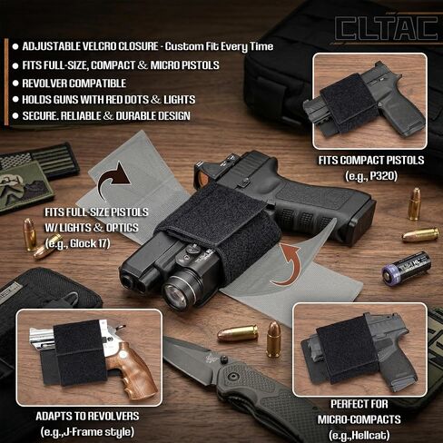 Gun Holster with Mag Holder for Concealed Carry - CCW Concealed Carry Holster for Men and Women - Pistol Holster with Magazine Holder for Fanny Bag, Chest Pack, Backpack in Kuwait