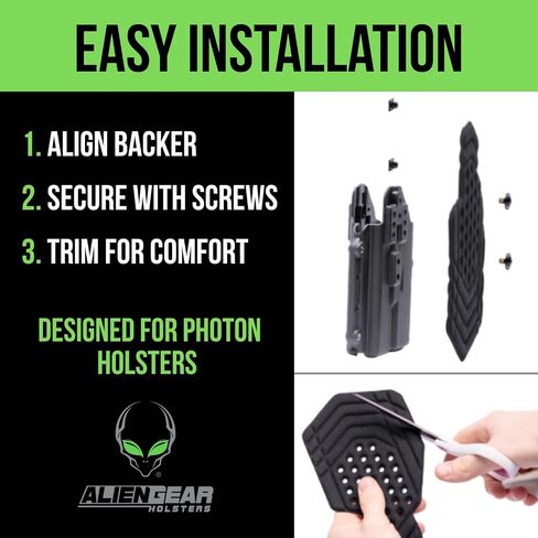Alien Gear Photon Holster Backer – Holster Comfort Pad Attachment Compatible with All Photon Holsters – Breathable Cushion for Concealed Carry in Kuwait