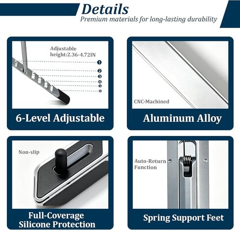 Portable Laptop Stand,Aluminum X-Shape Travel Laptop Stand Ergonomic Riser in Kuwait