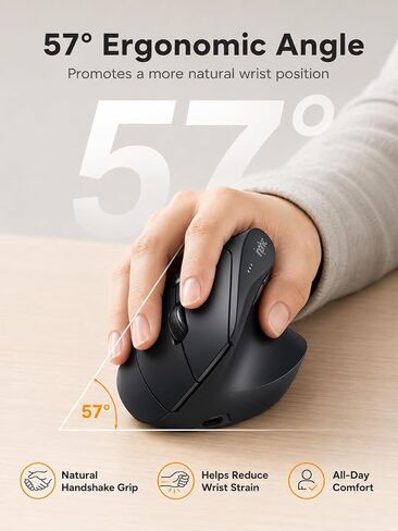 INPHIC X9 Pro Ergonomic Wireless Mouse 12800DPI Rechargeable Vertical Mouse in Kuwait