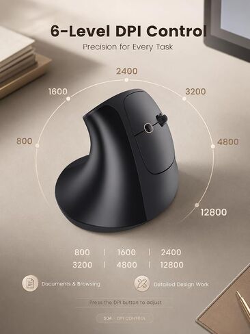 INPHIC X9 Pro Ergonomic Wireless Mouse 12800DPI Rechargeable Vertical Mouse in Kuwait