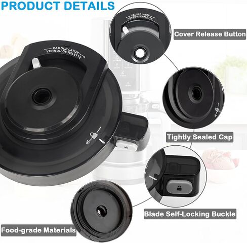 Outer Bowl Lid Replacement for Ninja Creami NC301 Ice Cream Maker, Reusable Creami Replacement Lid Compatible with Ninja Creamy NC301 NC300 NC299AMZ CN301CO Series in Kuwait