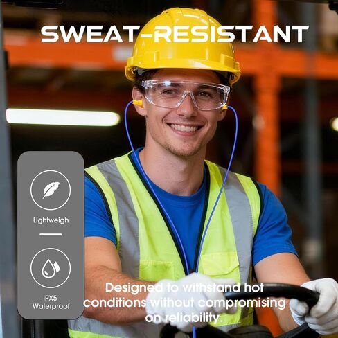 MIPEACE Ear Plug Headphones for Work, Work Earbuds USB Type C Headphones Earphones for Industrial Safety Construction(Without Mic & Control) in Kuwait