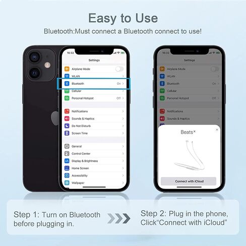 2 Pack Lightning Earbuds for iPhone, Mic, Volume Control, Noise Reducing in Kuwait