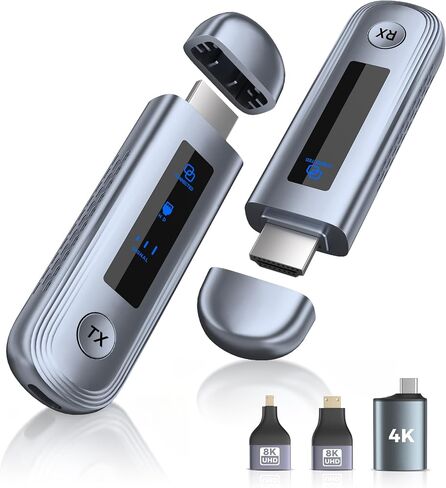 Beyn 4K Wireless HDMI Transmitter and Receiver, 4K Input & Output,Plug and Play,Wireless HDMI Extender,Compatible with PC/Laptop/Camera/HDTV/Projector/TV Box in Saudi Arabia