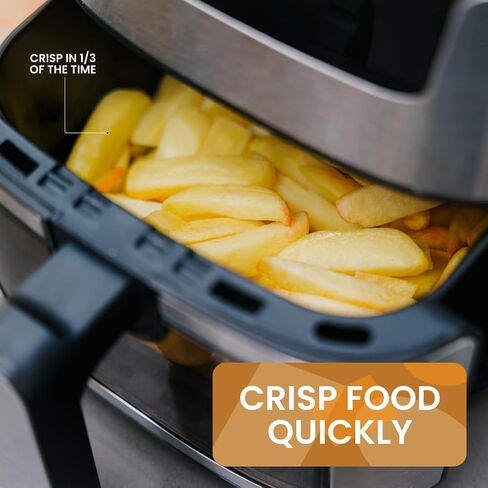 Stilaris 4.5L Digital Air Fryer | Compact & Non-Toxic Countertop Air Fryer for Small Kitchens | Easy-to-Use with Precision Touch Controls | Healthy Meals in Minutes in Kuwait