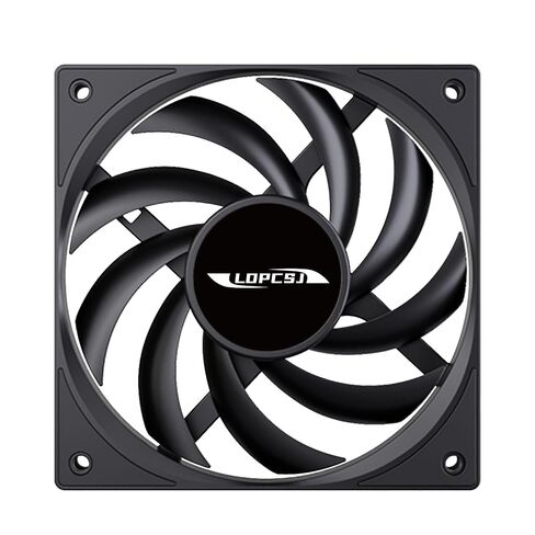 120mm Case Fan 3 Pack, Slim Case Fan, 15mm PC Fans, Computer Case Fans Quiet, 800-2400 RPM High Speed for CPU Cooling and Chassis, 12V 4Pin PWM, Black in Kuwait