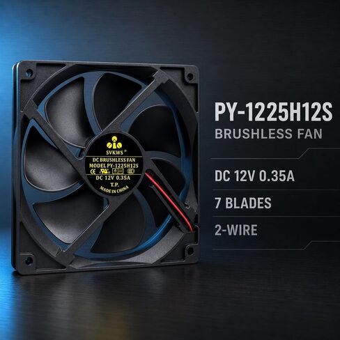 2026 Upgrade for PY-1225H12S 12V 0.35A 2pinA1 7-Blades Ice Maker Fan in Saudi Arabia