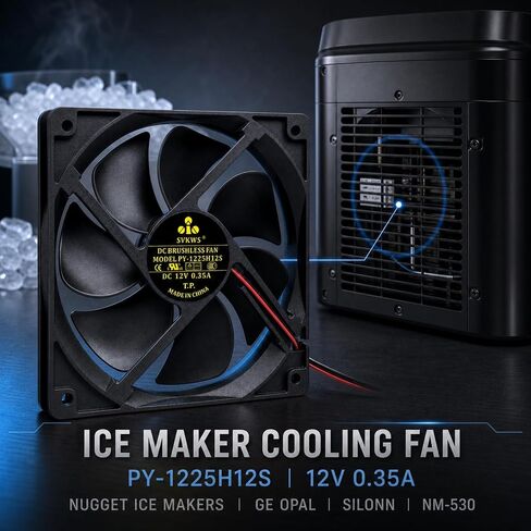 2026 Upgrade for PY-1225H12S 12V 0.35A 2pinA1 7-Blades Ice Maker Fan in Saudi Arabia