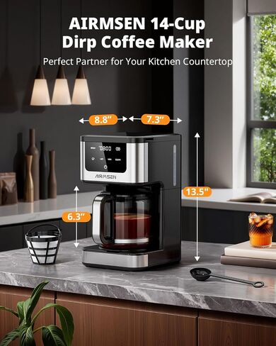 AIRMSEN 14-Cup Programmable Drip Coffee Maker in Saudi Arabia