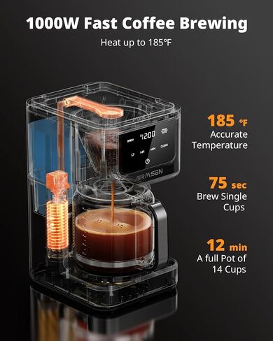 AIRMSEN 14-Cup Programmable Drip Coffee Maker in Saudi Arabia