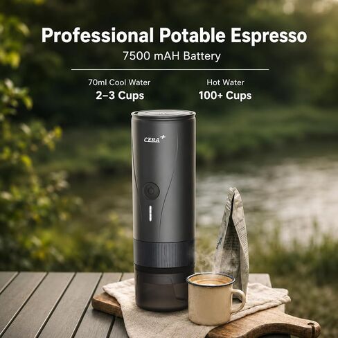 CERA+ PCM04A Portable Espresso Maker with 51mm Professional Basket in Kuwait