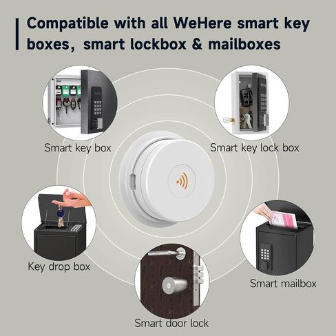WeHere Wi-Fi Bridge (W100) & Door Sensor for WeHere Smart Lockboxes in Kuwait