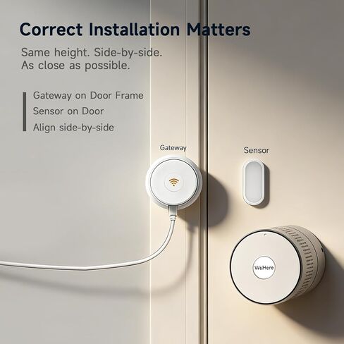 WeHere Wi-Fi Bridge (W100) & Door Sensor for WeHere Smart Lockboxes in Kuwait