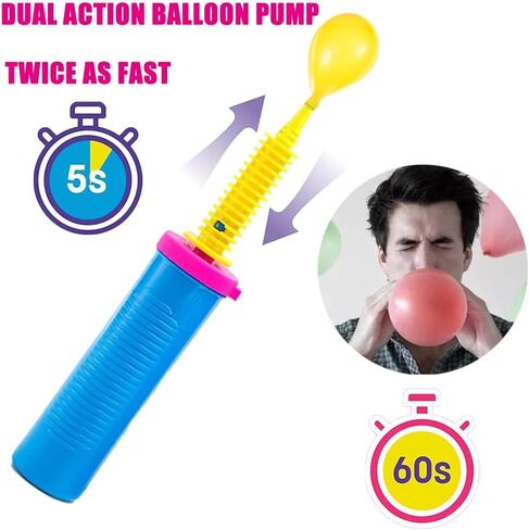Luszmoax Balloon Pump Hand Held Two-Way Dual Action -Balloon Inflator Pump -Air Pump for Balloons in Kuwait