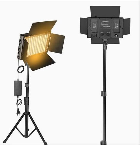 60W LED Panel Photography Light for TikTok, CRI95+ Bi-Color 2700K-6500K, 65W Power Bank Compatible, Portable Video Light for Outdoor/Indoor, Camera & Phone (DS-60BI) in Kuwait