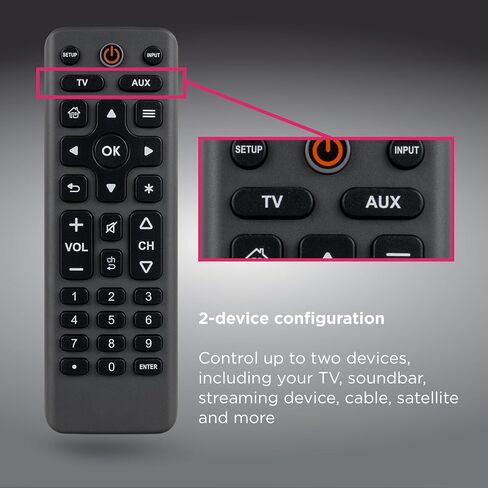 GE Big Button Universal Remote Control, Replacement Remote for Samsung in Kuwait