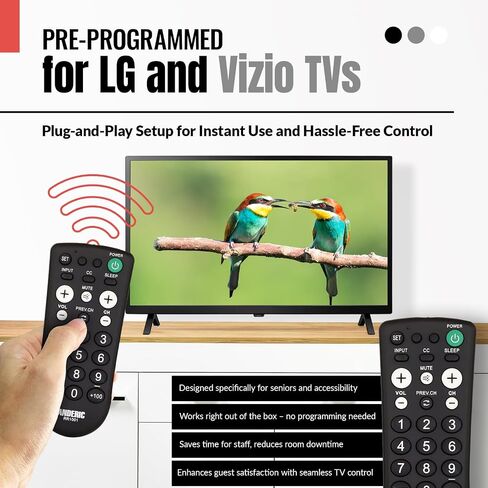 Anderic RR1001 Simple TV Universal Remote - Works All Brands in Kuwait