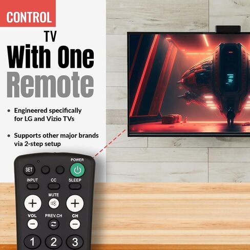 Anderic RR1001 Simple TV Universal Remote - Works All Brands in Kuwait