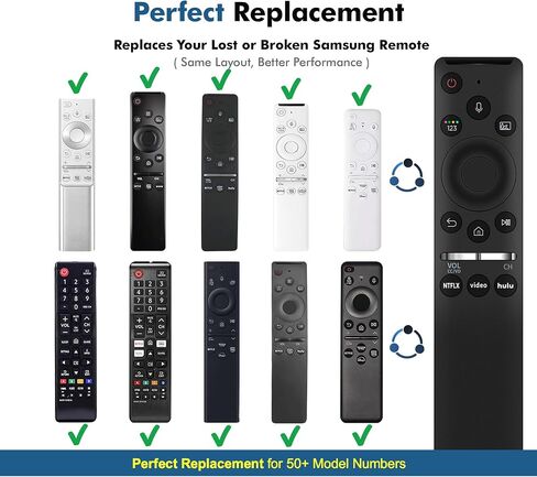 for Samsung Replacement Universal Remote with Voice Function, Compatible with 2019-2025 All Samsung TV Frame Curved QLED Crystal TVs Remotes in Kuwait