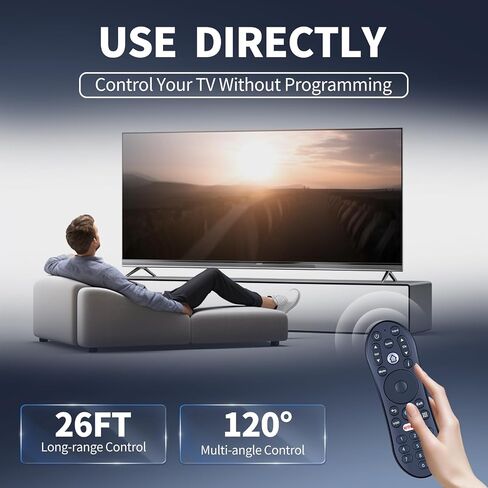 Replacement Remote Control for TiVo Stream 4K UHD Streaming Media Player, for TV, AV Audio and Devices, Models R37023B, Google-Assistant Voice, Easy to Pair in Kuwait