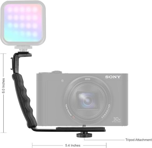 Miniature LED Light for Sony Handycam HDR-SR7 Includes Shoe Bracket in Kuwait