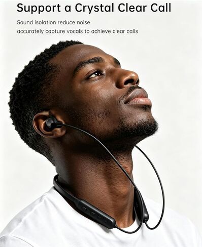 Blue Air Neckband Bluetooth Earphones Magnetic in Ear Sports Headphones in Kuwait
