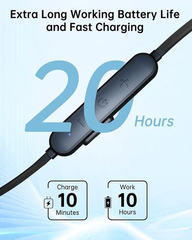 Blue Air Neckband Bluetooth Earphones Magnetic in Ear Sports Headphones in Kuwait