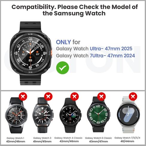 Goton for Galaxy Watch Ultra Case with Screen Protector 47mm 2025 in Kuwait