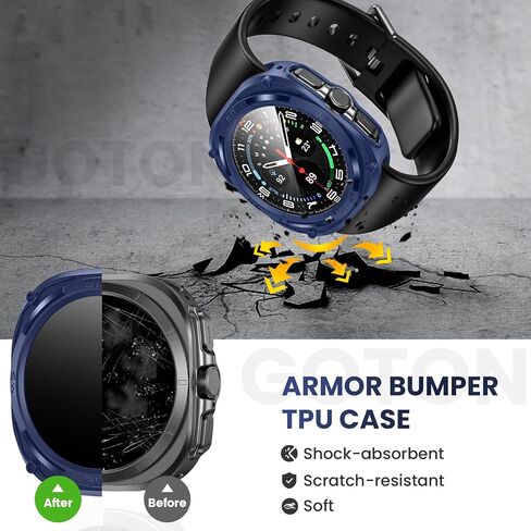 Goton for Galaxy Watch Ultra Case with Screen Protector 47mm 2025 in Kuwait