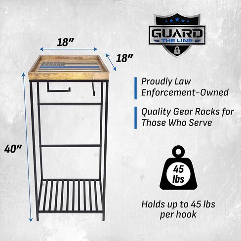 Guard The Line Police Gear Rack - Law Enforcement & Tactical Vest Organizer in Kuwait
