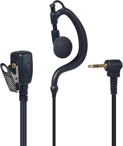 1Pin 2.5mm G-Shape Walkie Talkie Earpiece with Compact PTT Mic 8Pack in Kuwait
