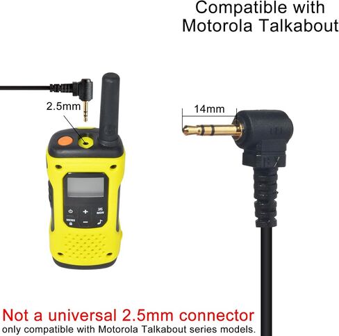 1Pin 2.5mm G-Shape Walkie Talkie Earpiece with Compact PTT Mic 8Pack in Kuwait