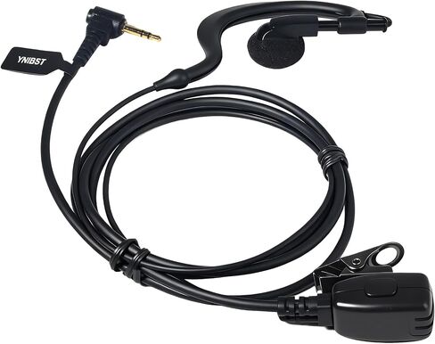 1Pin 2.5mm G-Shape Walkie Talkie Earpiece with Compact PTT Mic 8Pack in Kuwait