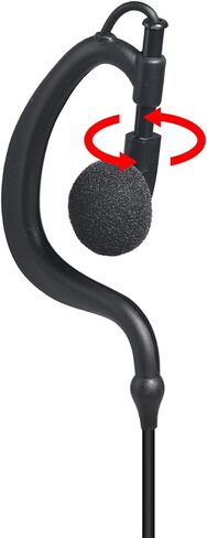1Pin 2.5mm G-Shape Walkie Talkie Earpiece with Compact PTT Mic 8Pack in Kuwait